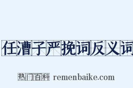 任漕子严挽词反义词是什么意思的图片